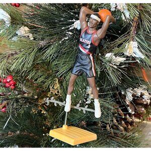 Clifford Robinson Vintage Retro 90's Starting Lineup Christmas Tree Ornament